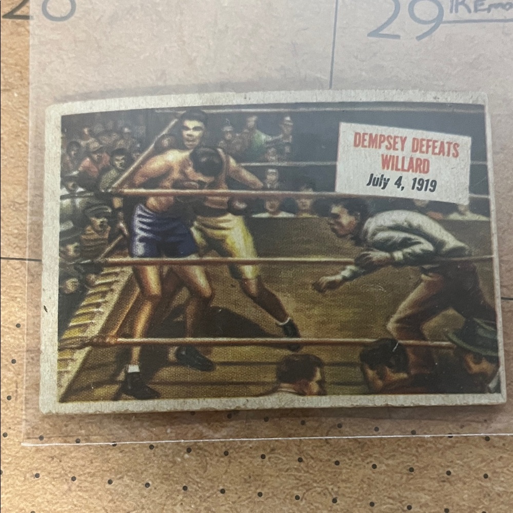 Dempsey vs. Willard Boxing Poster